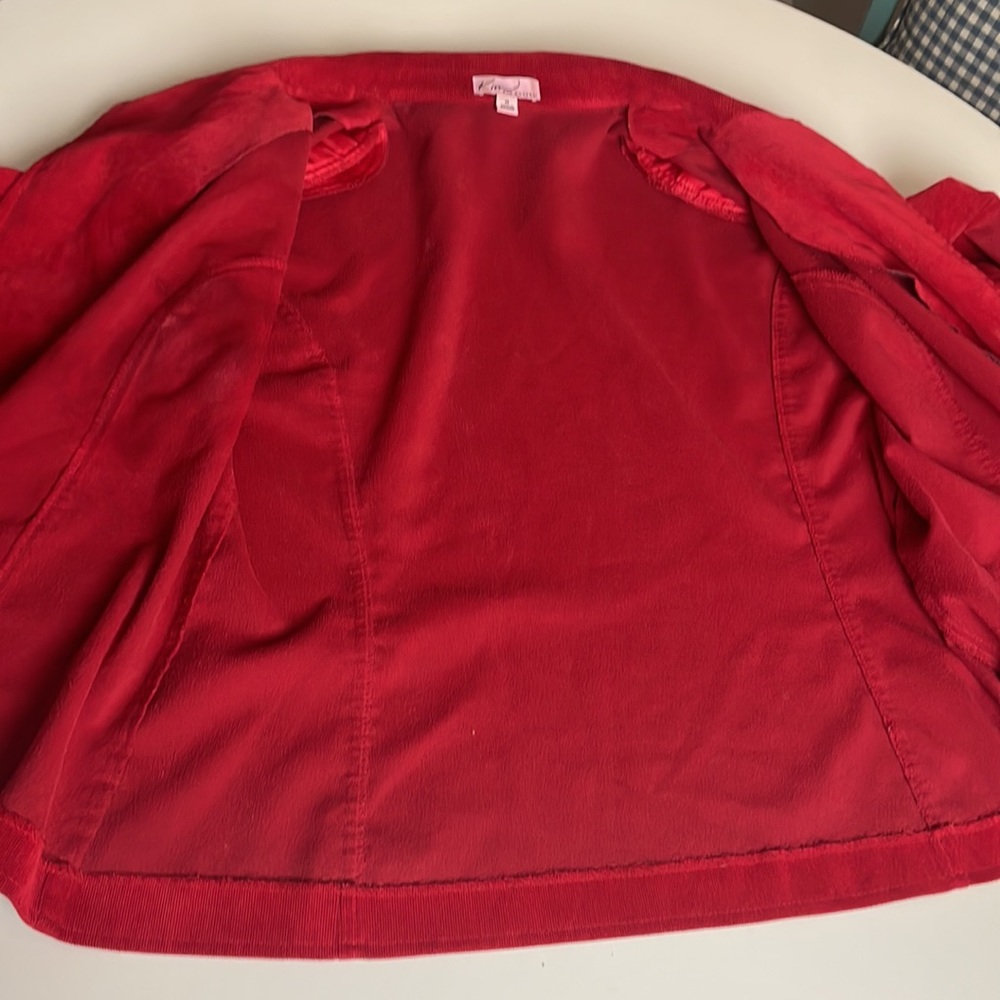 Kim Rogers Red Corduroy Blazer- 14 - Picture 11 of 11